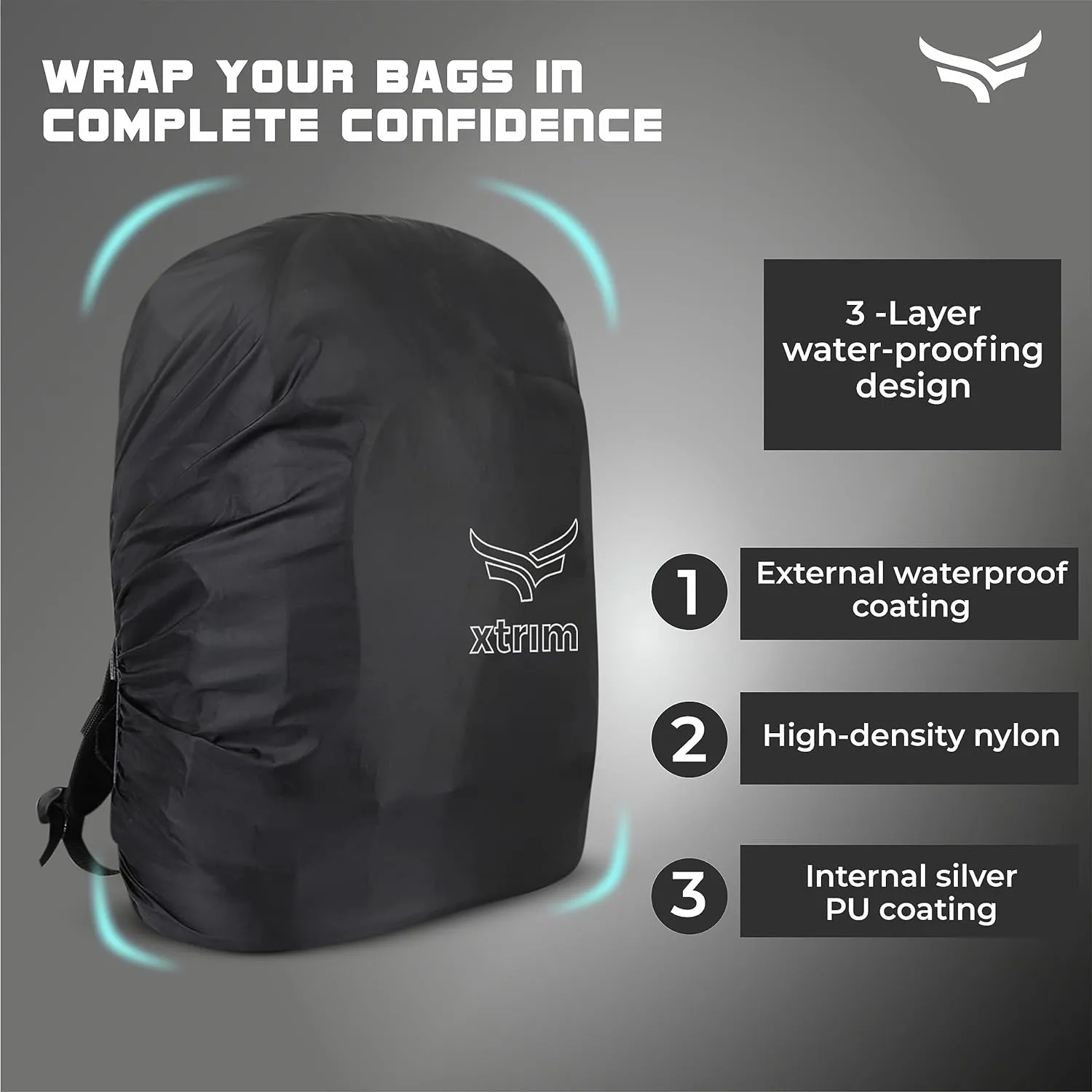 100% Rain & Dust Proof Protector for 30L to 40L Backpacks   Unisex Helmet Skull Cap for Bikers & Cyclists (BUY 1 GET 1 FREE )