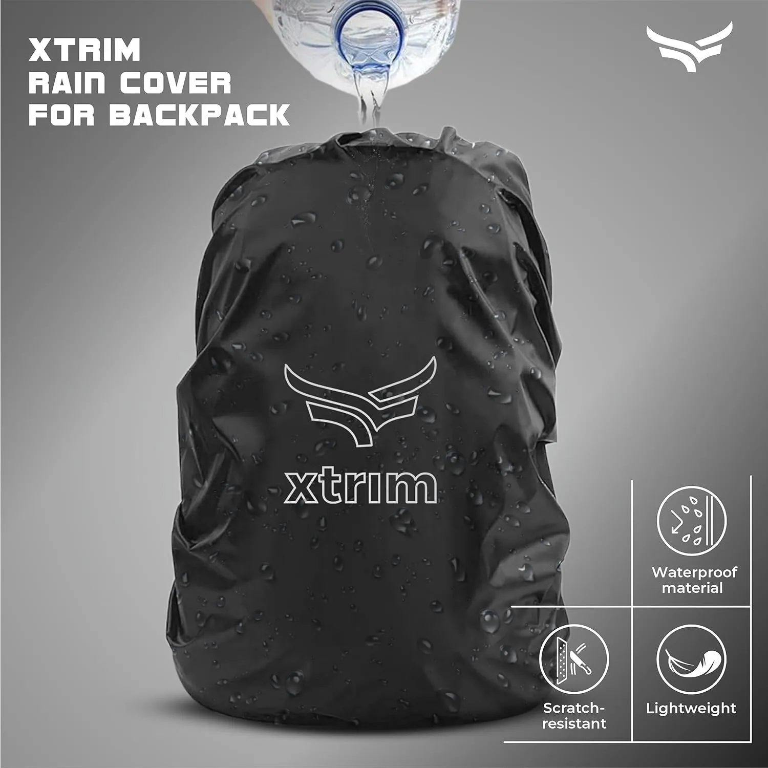 100% Rain & Dust Proof Protector for 30L to 40L Backpacks   Unisex Helmet Skull Cap for Bikers & Cyclists (BUY 1 GET 1 FREE )