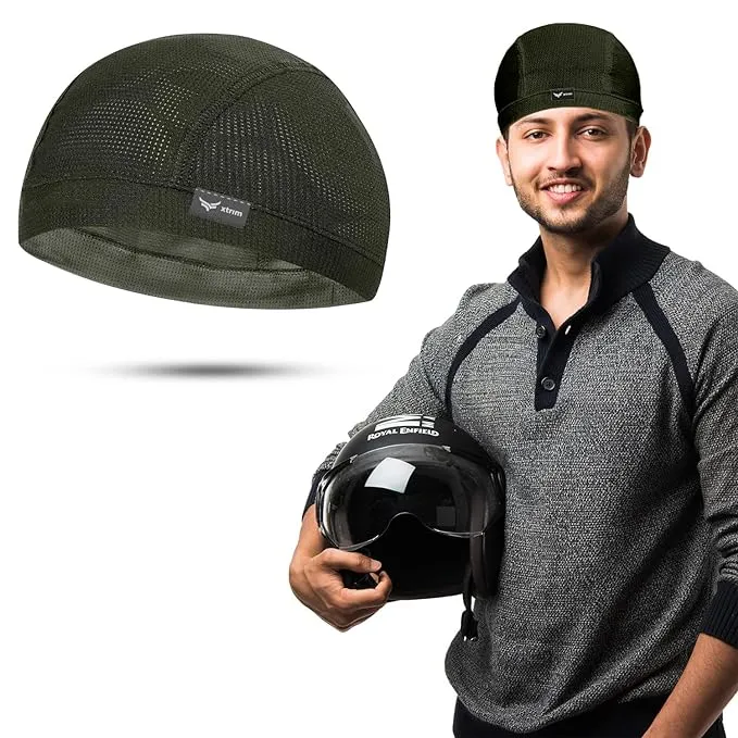 100% Rain & Dust Proof Protector for 30L to 40L Backpacks   Unisex Helmet Skull Cap for Bikers & Cyclists (BUY 1 GET 1 FREE )