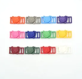 12pcs/pack 3/8" Cat-Head Plastic Safty Breakaway Buckles For Bra Cat Collar Paracord Webbing Garment Accessories
