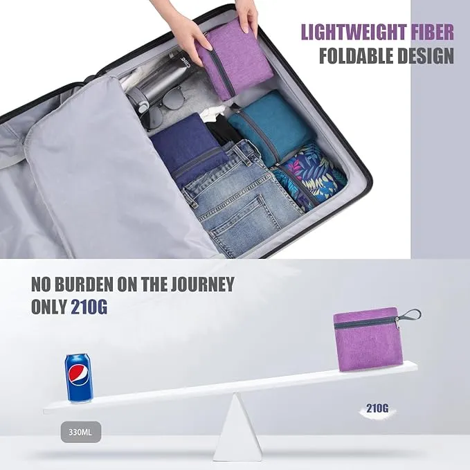 15L Hiking Backpack Small Travel Backpack Lightweight Packable Backpacks Casual Daypack for Women and Men, Light Purple