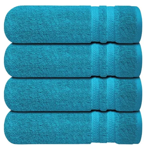 4 X Large Jumbo Bath Towels 100% Cotton Soft Hotel Spa Big Towel Set 75 x 150 CM