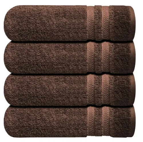 4 X Large Jumbo Bath Towels 100% Cotton Soft Hotel Spa Big Towel Set 75 x 150 CM