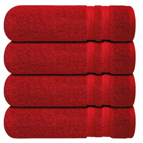4 X Large Jumbo Bath Towels 100% Cotton Soft Hotel Spa Big Towel Set 75 x 150 CM