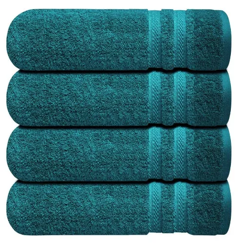 4 X Large Jumbo Bath Towels 100% Cotton Soft Hotel Spa Big Towel Set 75 x 150 CM