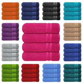 4 X Large Jumbo Bath Towels 100% Cotton Soft Hotel Spa Big Towel Set 75 x 150 CM