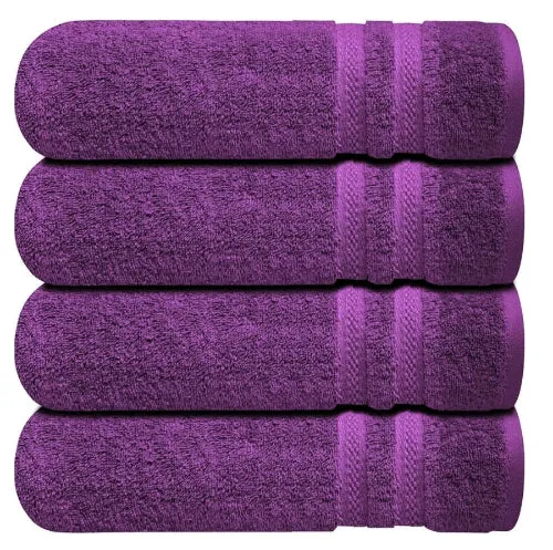 4 X Large Jumbo Bath Towels 100% Cotton Soft Hotel Spa Big Towel Set 75 x 150 CM