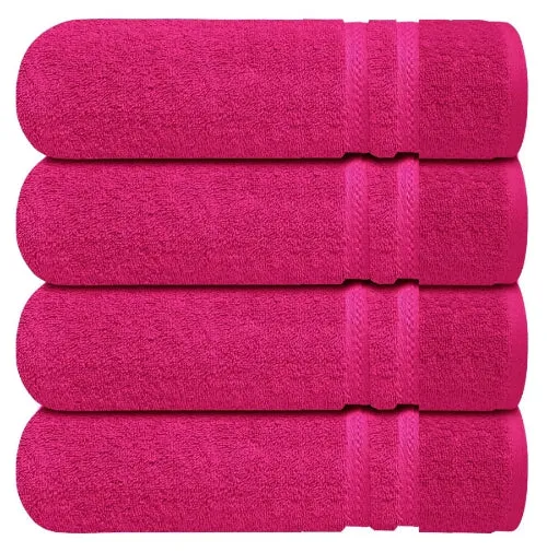 4 X Large Jumbo Bath Towels 100% Cotton Soft Hotel Spa Big Towel Set 75 x 150 CM