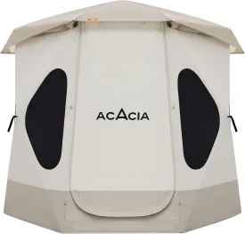 ACACIA Camping Tent, Pop Up Camping Tent with 8 Windows and Footprint, Waterproof Windproof Easy Setup Hub Tent for Family Camping, Hiking and Glamping
