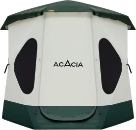 ACACIA Camping Tent, Pop Up Camping Tent with 8 Windows and Footprint, Waterproof Windproof Easy Setup Hub Tent for Family Camping, Hiking and Glamping