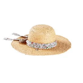ACORN KIDS - CHARLOTTE STRAW HAT: NATURAL