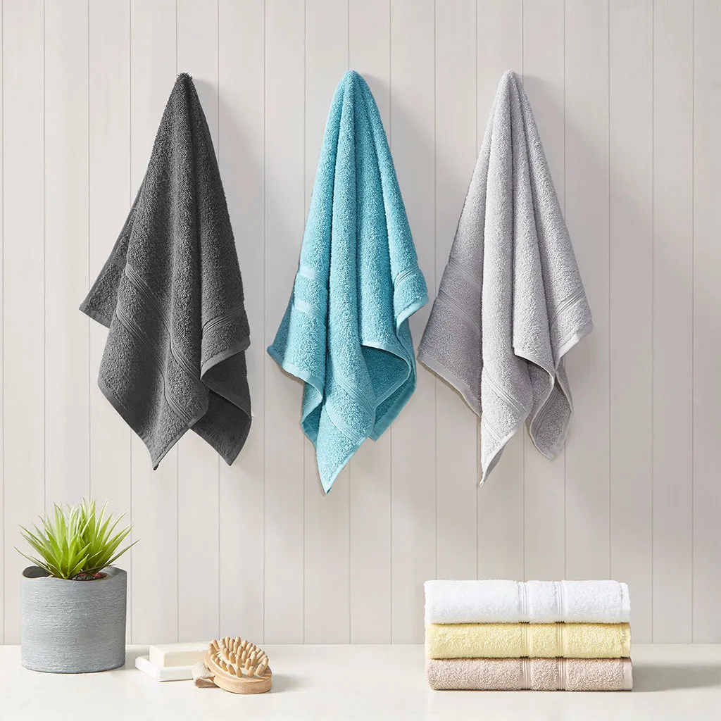 Aegean Luxurious 100% Turkish Cotton 6 Piece Towel Set with Antimicrobial Freshness for Everyday Use