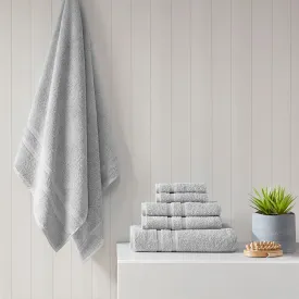 Aegean Luxurious 100% Turkish Cotton 6 Piece Towel Set with Antimicrobial Freshness for Everyday Use