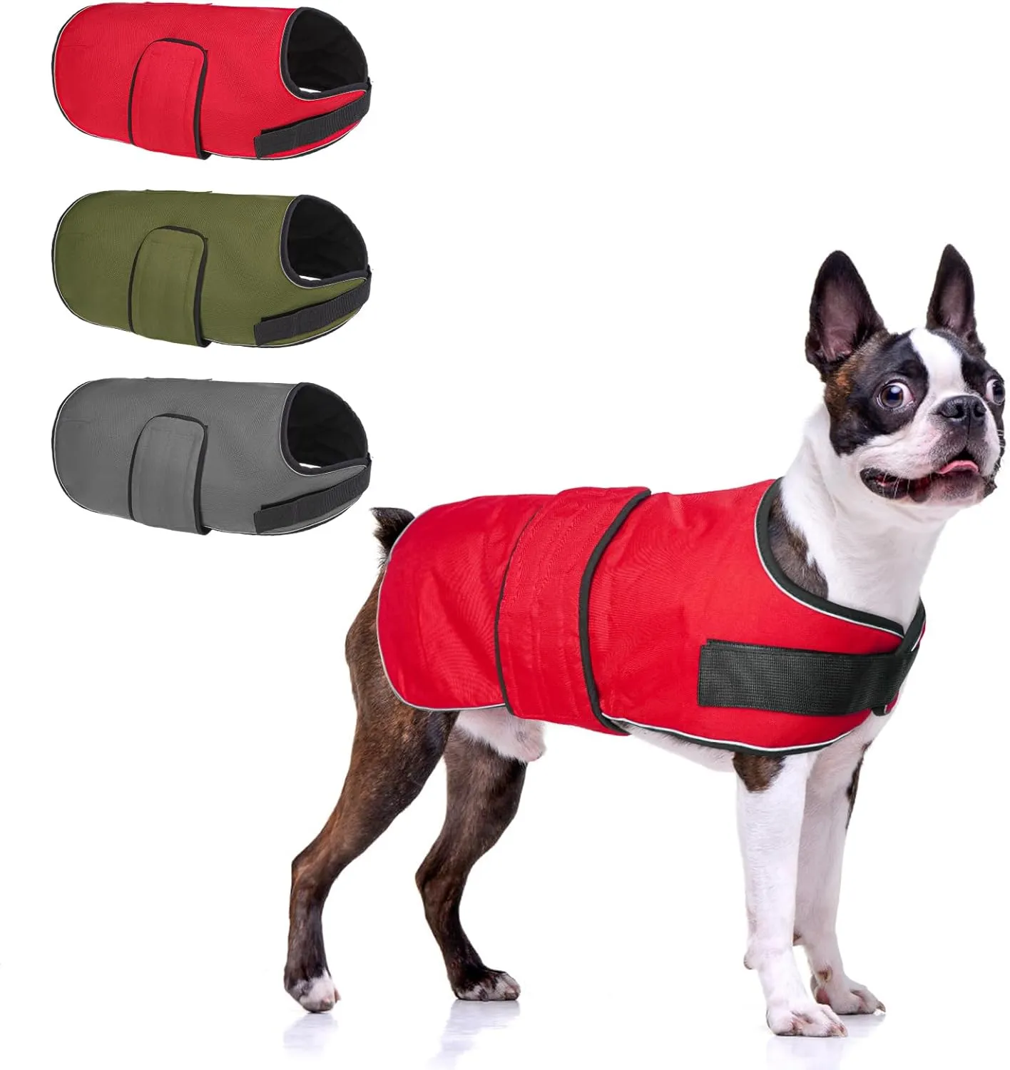 BEAUTYZOO Reflective Dog Winter Coat - Waterproof Windproof Jacket with Fleece Lining for Small to Large Dogs, Including Great Danes