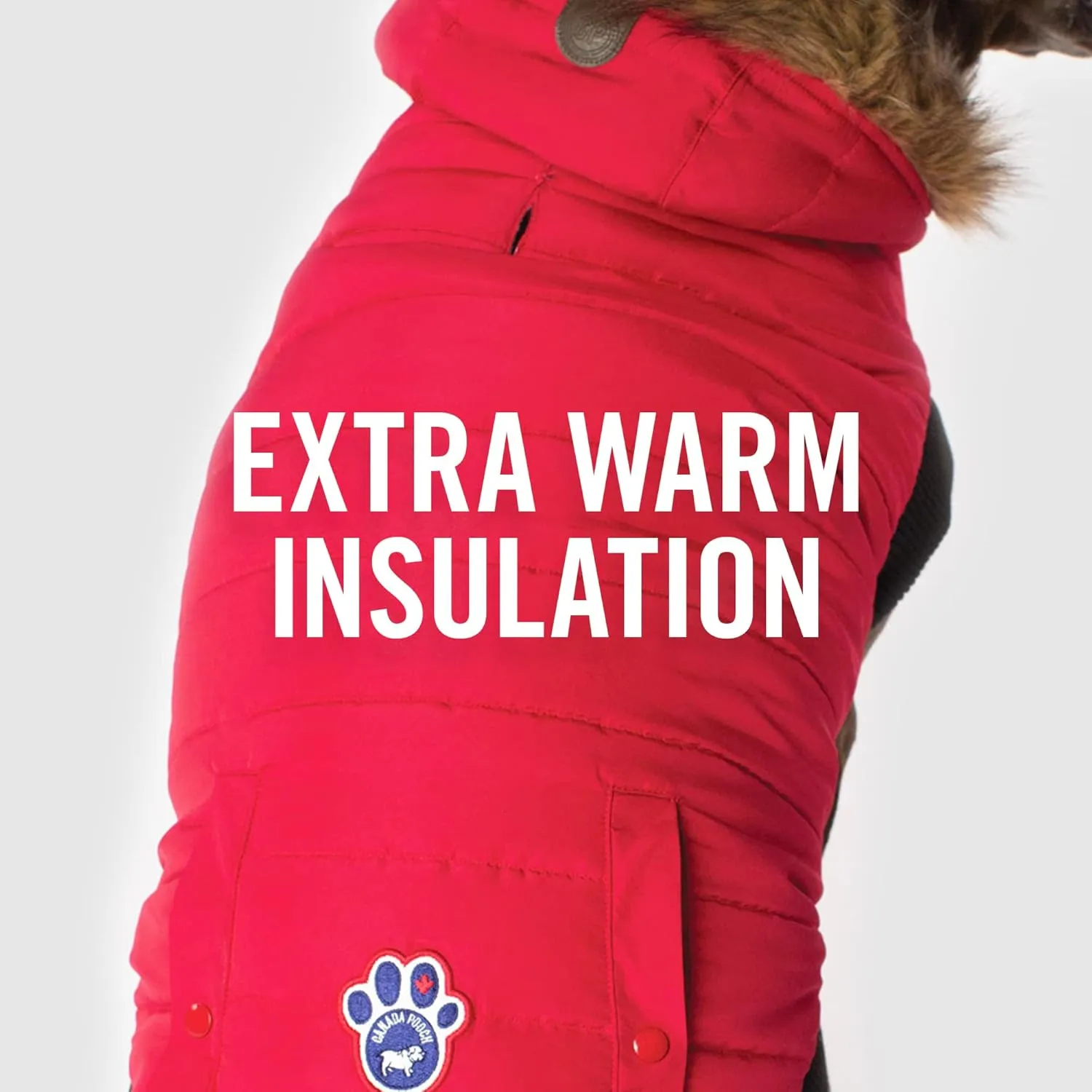Canada Pooch | North Pole Parka (16 (15-17" Back Length), Red)