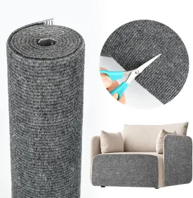 Cat Scratching Mat 78.7"x15.8" Self-Adhesive Cat Furniture Protector, Climbing Cat Scratch Pad for Cat Tree, Sofa, Wall, and Furniture DIY Protection (Dark Gray)