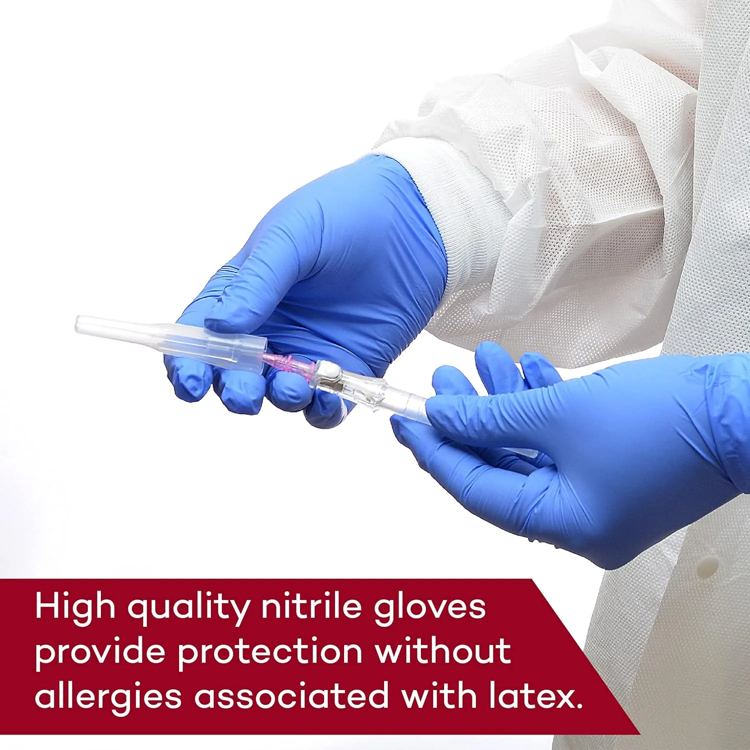 Dealmed Medical Exam Gloves  200 Count Large Nitrile Gloves, Disposable, Non-Irritating Latex Free, Multi-Purpose Use for a First Aid Kit and Medical Facilities