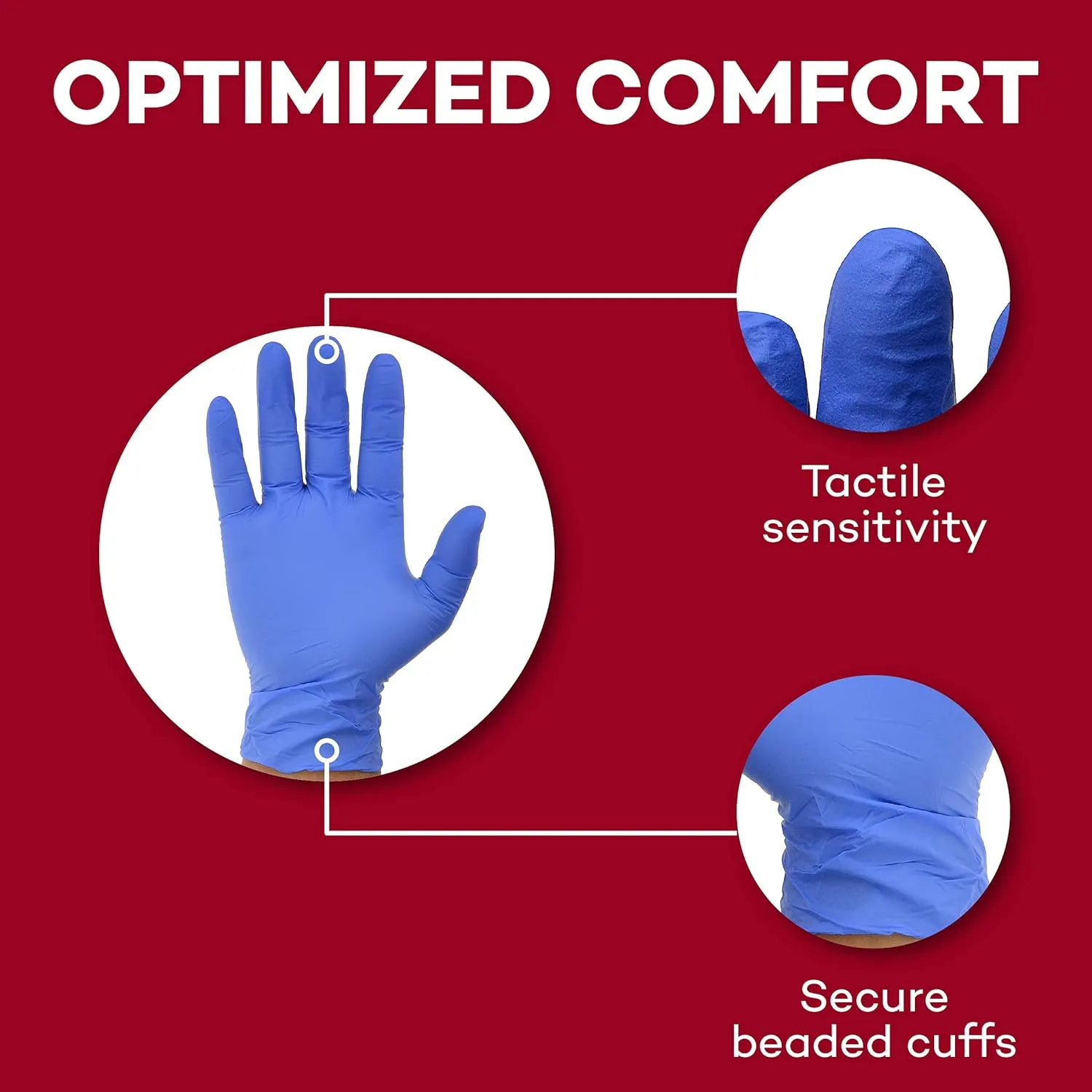 Dealmed Medical Exam Gloves  200 Count Large Nitrile Gloves, Disposable, Non-Irritating Latex Free, Multi-Purpose Use for a First Aid Kit and Medical Facilities
