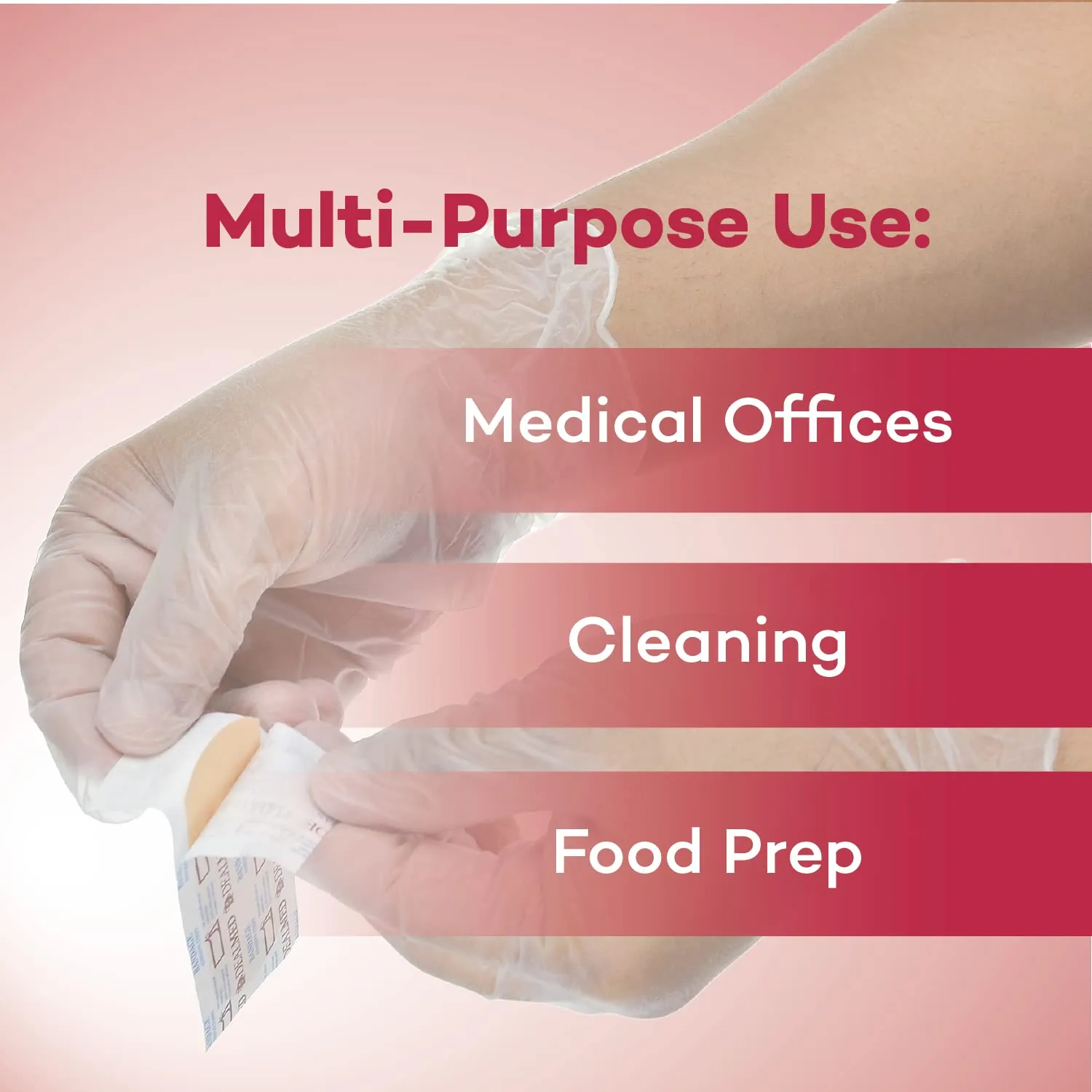Dealmed Vinyl Exam Gloves  1000 ct. Medium Medical Gloves, Disposable Gloves, Non-Irritating Latex Free Gloves for a First Aid Kit and Medical Facilities