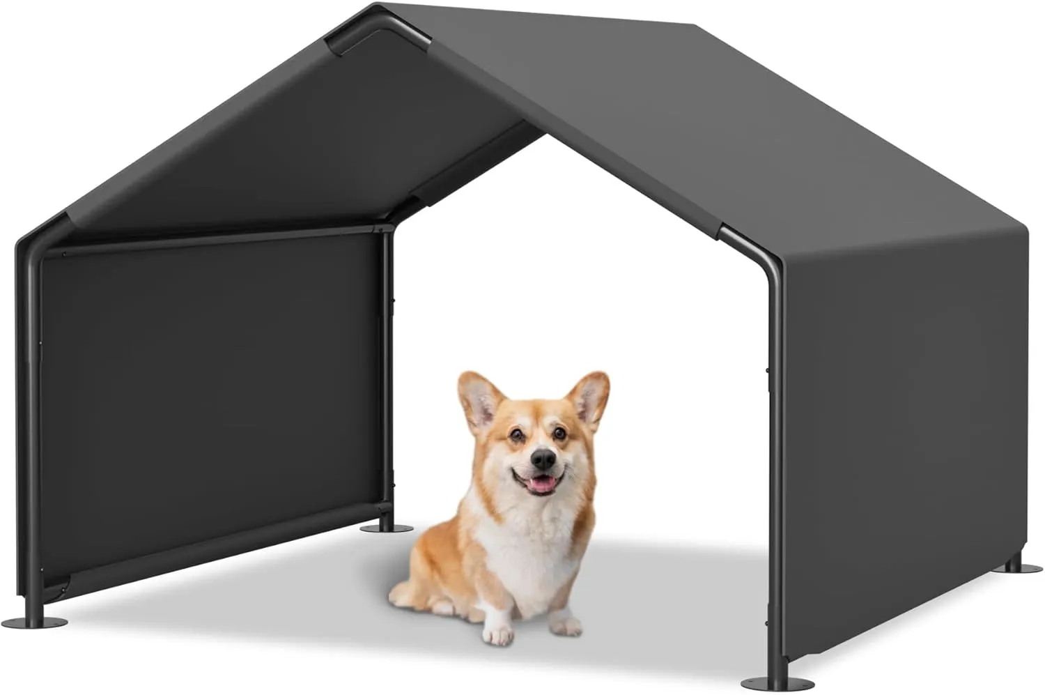 Dog Shade Shelter, Portable Pet Tent, Water Resistant Dog House for Shade Protection, Outdoor, Garden, Patio, Backyard, Gray