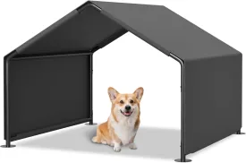 Dog Shade Shelter, Portable Pet Tent, Water Resistant Dog House for Shade Protection, Outdoor, Garden, Patio, Backyard, Gray