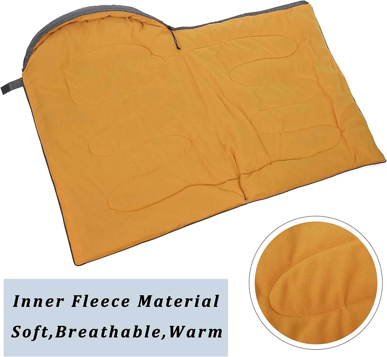 Dog Sleeping Bag, Waterproof Travel Warm Portable Dog Bed with Storage Bag for Indoor Outdoor Warm Camping Hiking Backpacking(Orange)