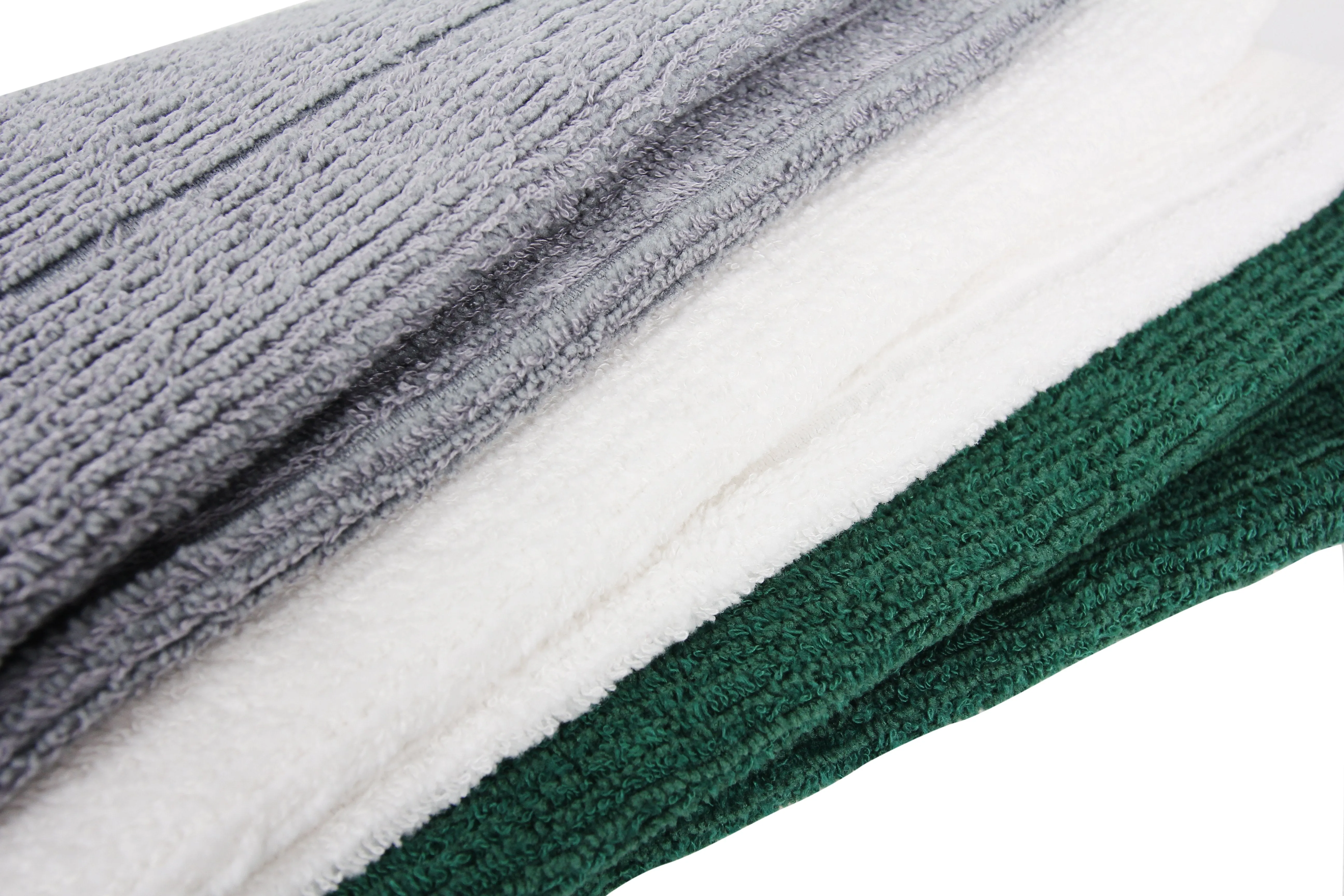 Everplush Rayon Windowpane Kitchen and Dish Towels, 6 Pack, Porcelain (White)