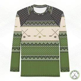 FMC Green Christmas Sweater LS Base Layer
