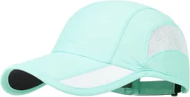 HH HOFNEN Quick Dry Baseball Cap Unstructured Running Cap Water-Resistant UPF 50  Mesh Golf Sun Hats for Men Women