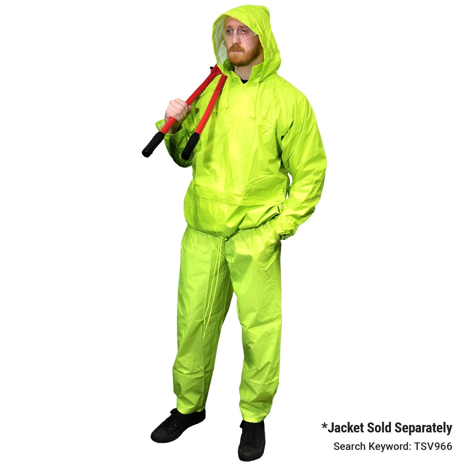 High Visibility Classic Rain Pants - Lime - XL