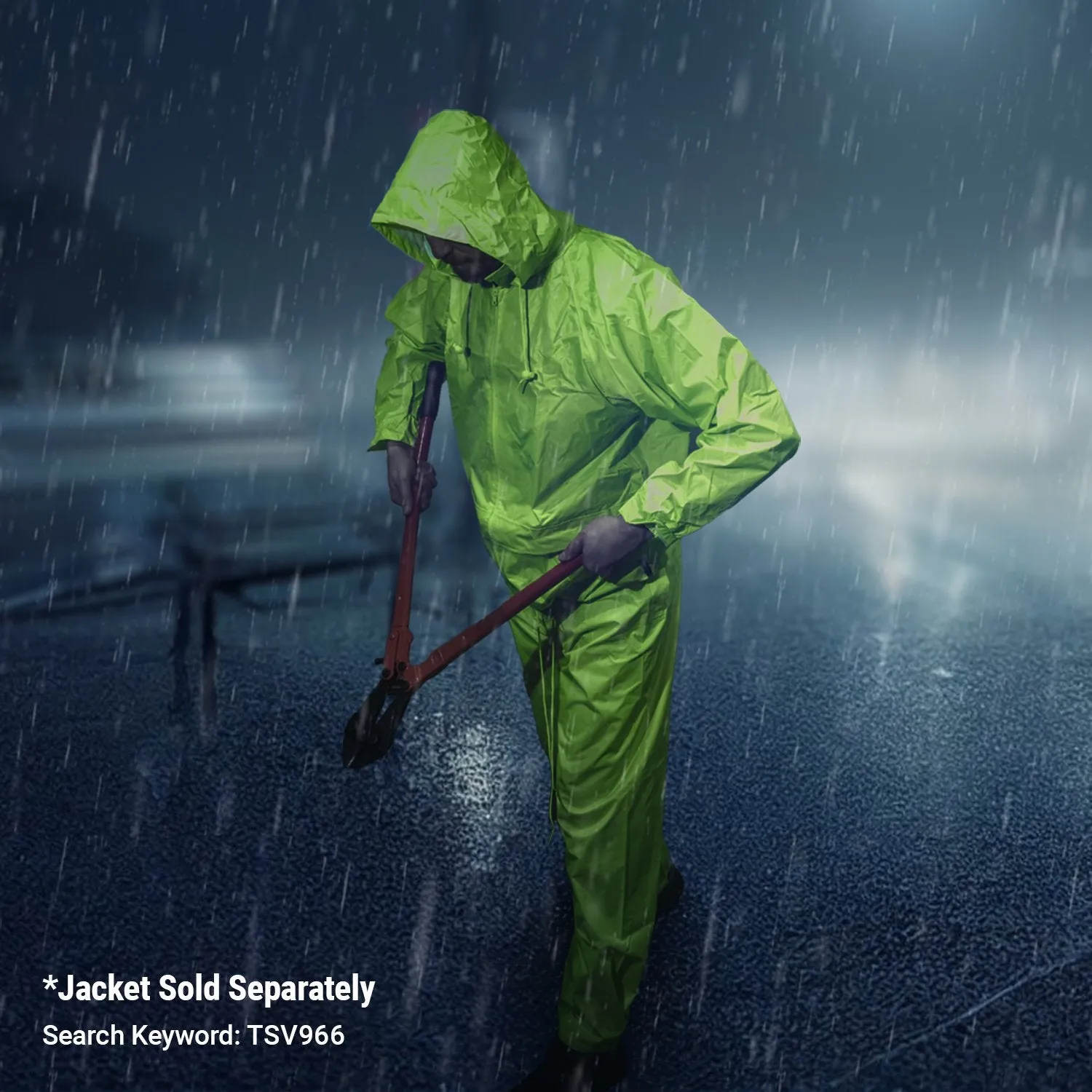 High Visibility Classic Rain Pants - Lime - XL