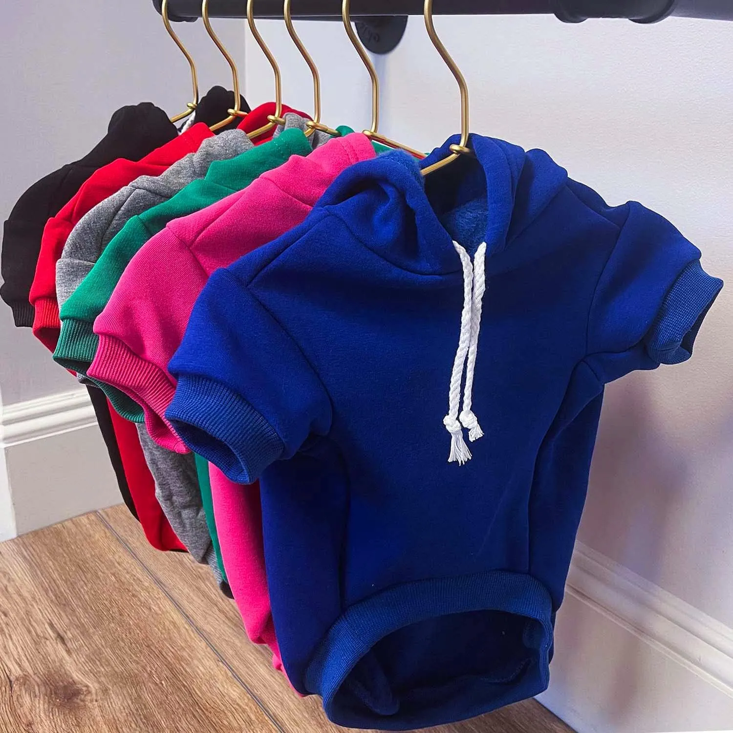 I Need My Space Anxiety Support Pullover Fleece Lined Dog Hoodie (Royal L, 118)