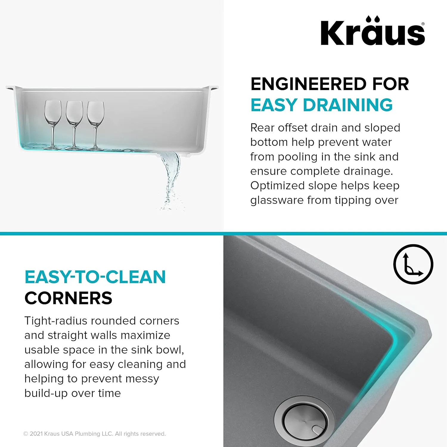 KRAUS Kitchen Sink Bellucci 30 Undermount Workstation Granite, Metallic Gray, Accessories, KGUW2-30MGR