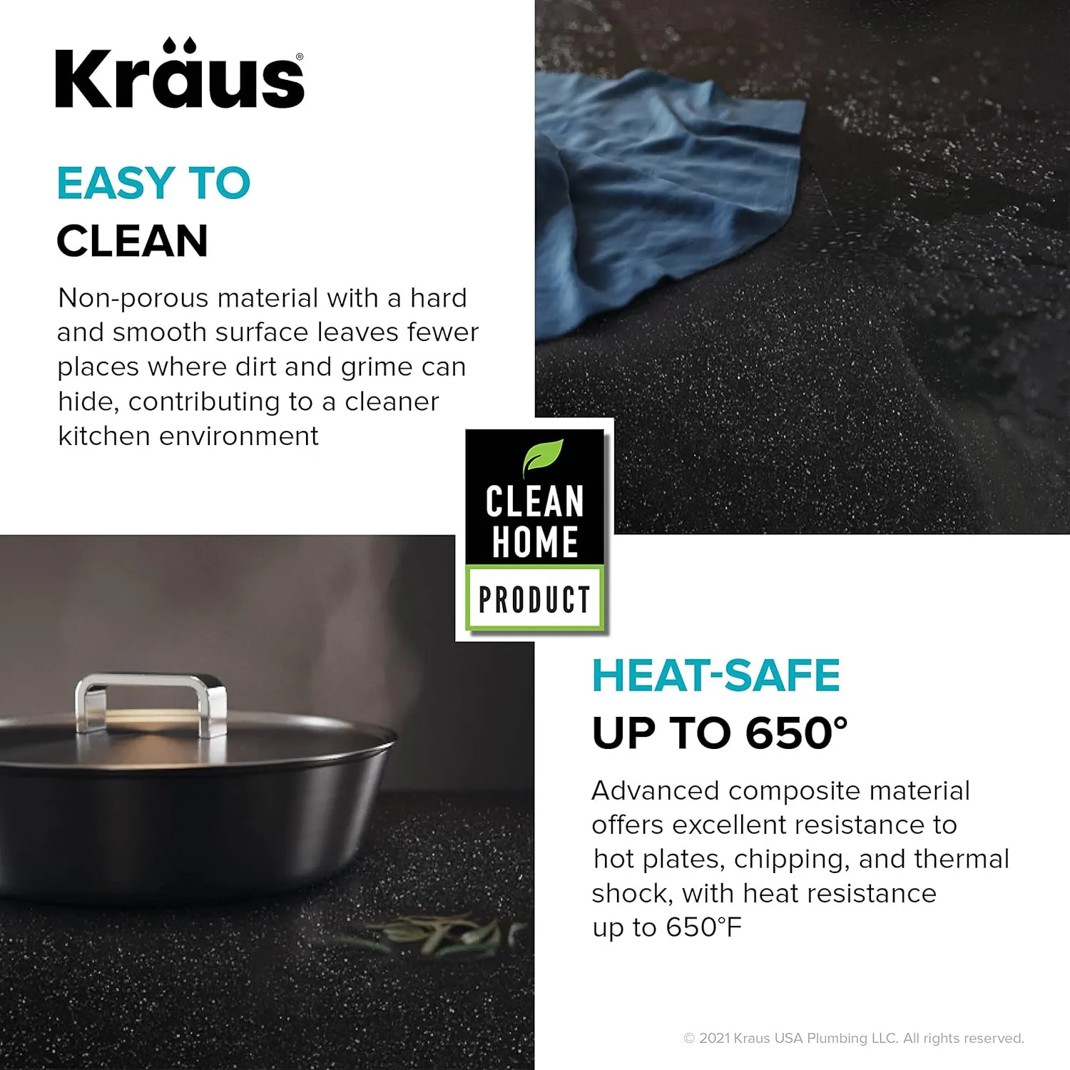 KRAUS Kitchen Sink Bellucci 30 Undermount Workstation Granite, Metallic Gray, Accessories, KGUW2-30MGR