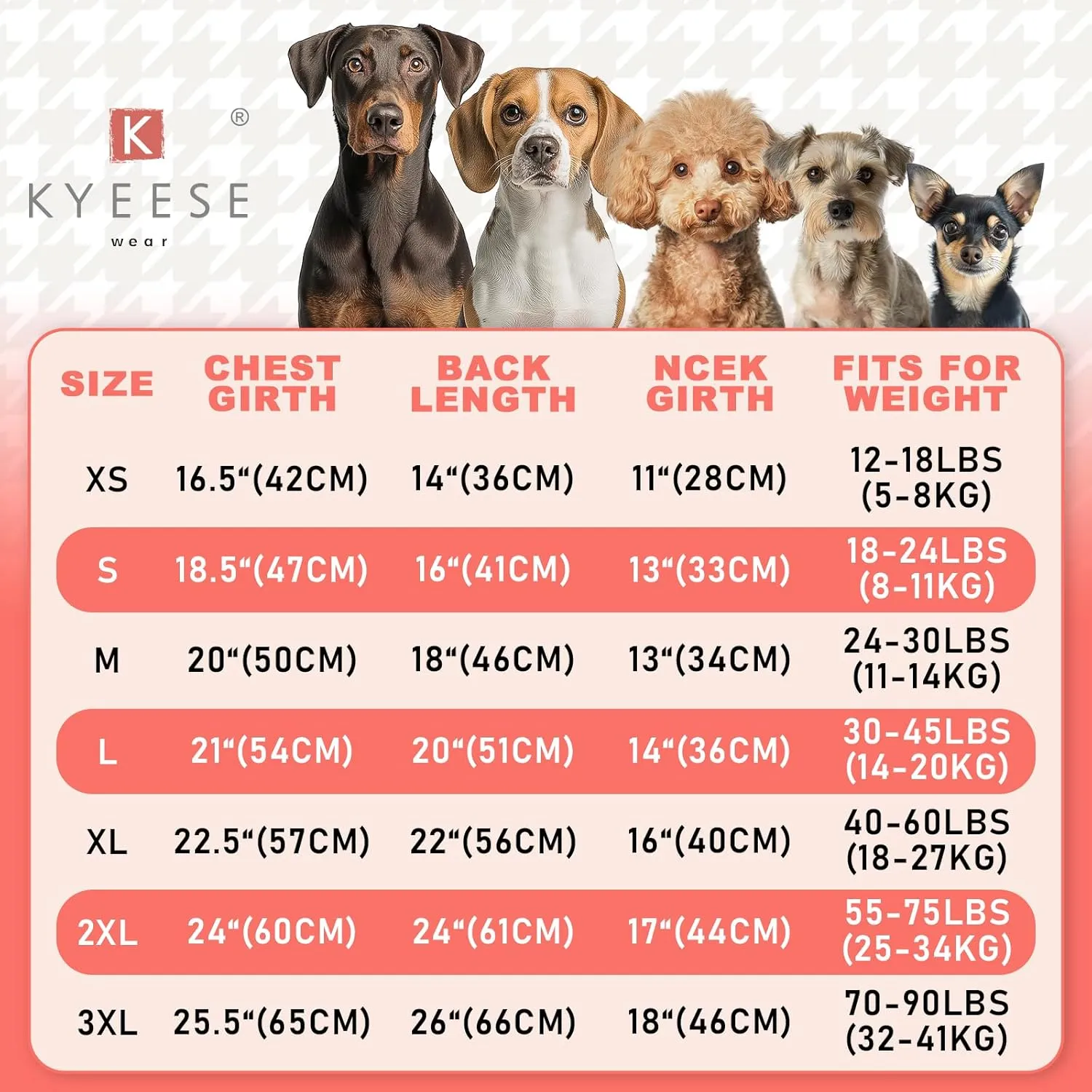 KYEESE Dog Sweater Warm Pet Sweater Medium Size Pets Comfy Pets Coats Stretchy Dog Sweater for Medium Dogs Boy Medium Pet Sweater with Reflective Yarn Pullover Dogs Clothes, Brown, XL