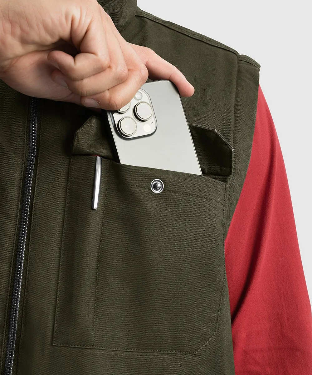 Men's Fleece Classic Workwear Thermal Vest