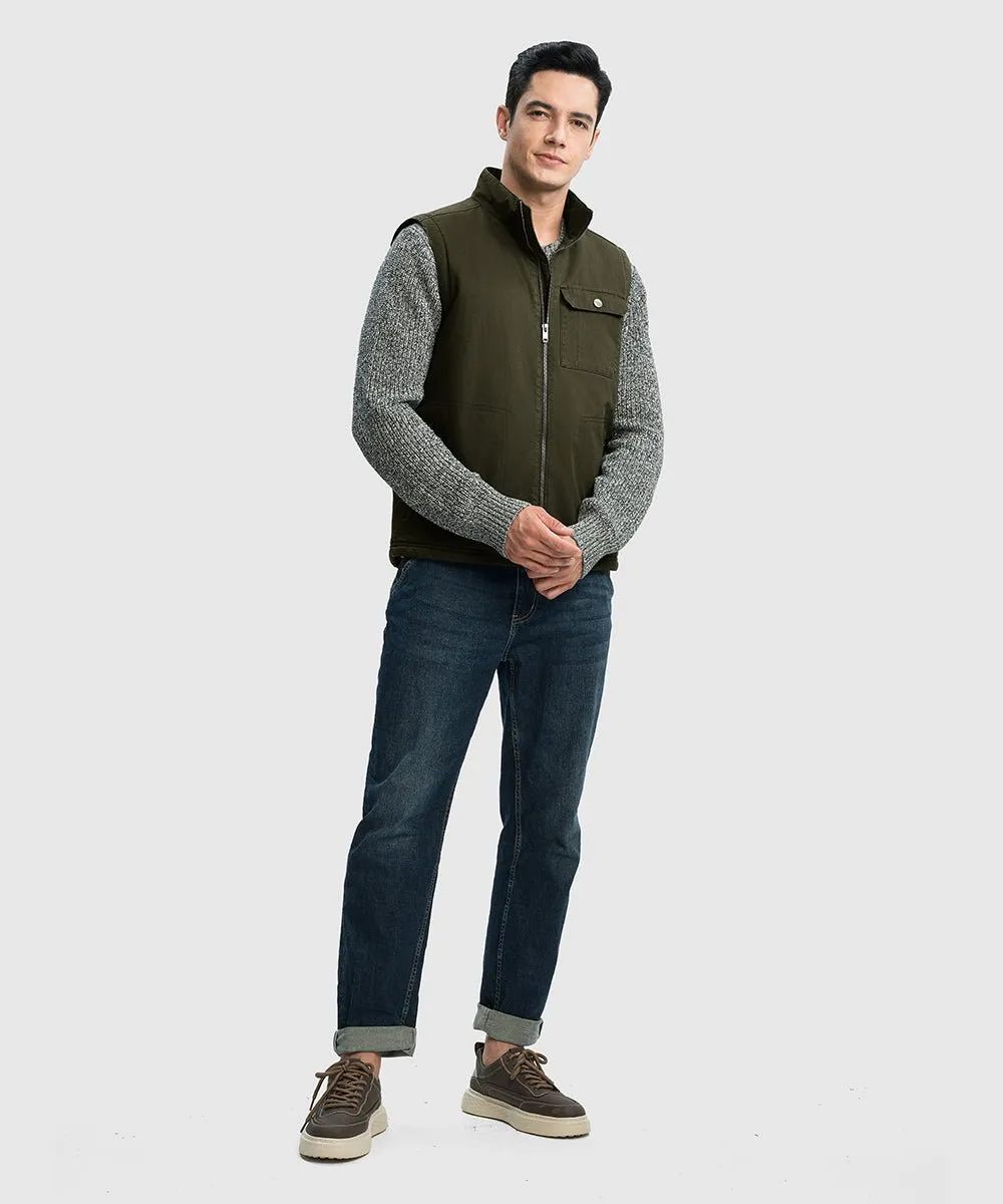 Men's Fleece Classic Workwear Thermal Vest