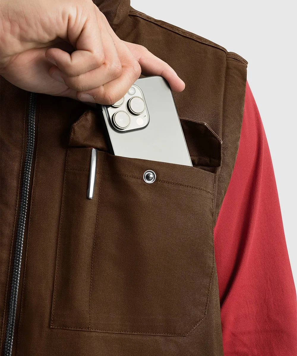 Men's Fleece Classic Workwear Thermal Vest