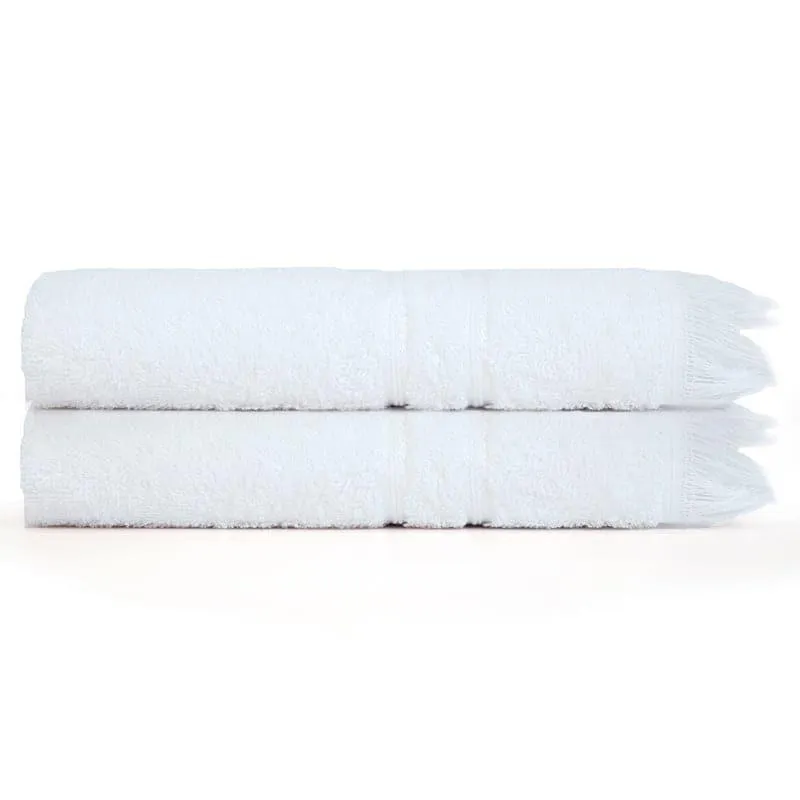 Micro Cotton LuxeDry Soothe Hand Towel (White) - Set Of Two