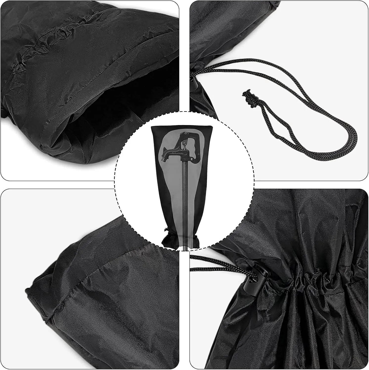 Outdoor Faucet Cover for Winter, 25" L x 13" W Garden Faucet Socks for Freeze Protection, Thicker Reusable Waterproof Insulated Spigot Cover