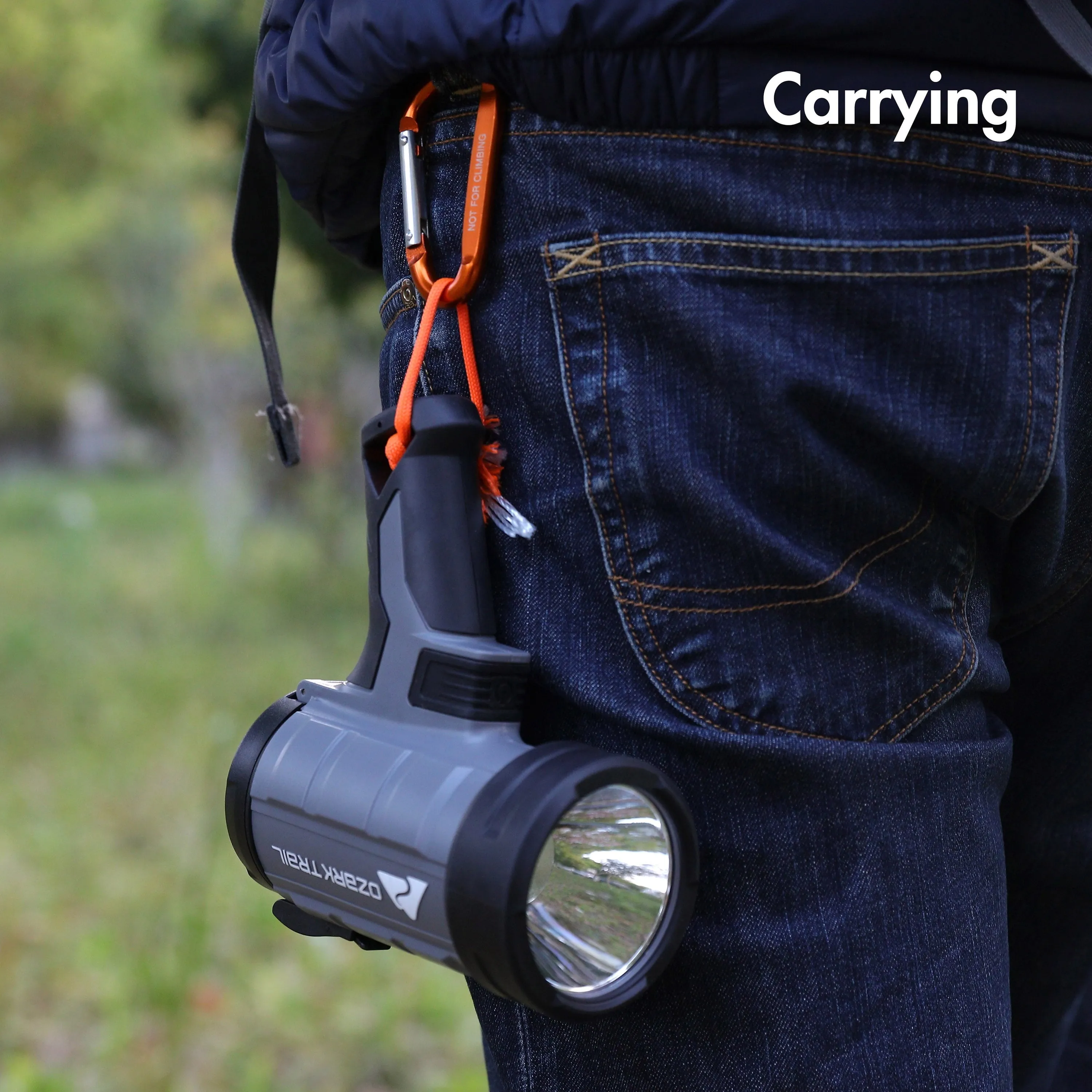 Ozark Trail 2 Pack Spring Loaded D-Shaped Carabiners