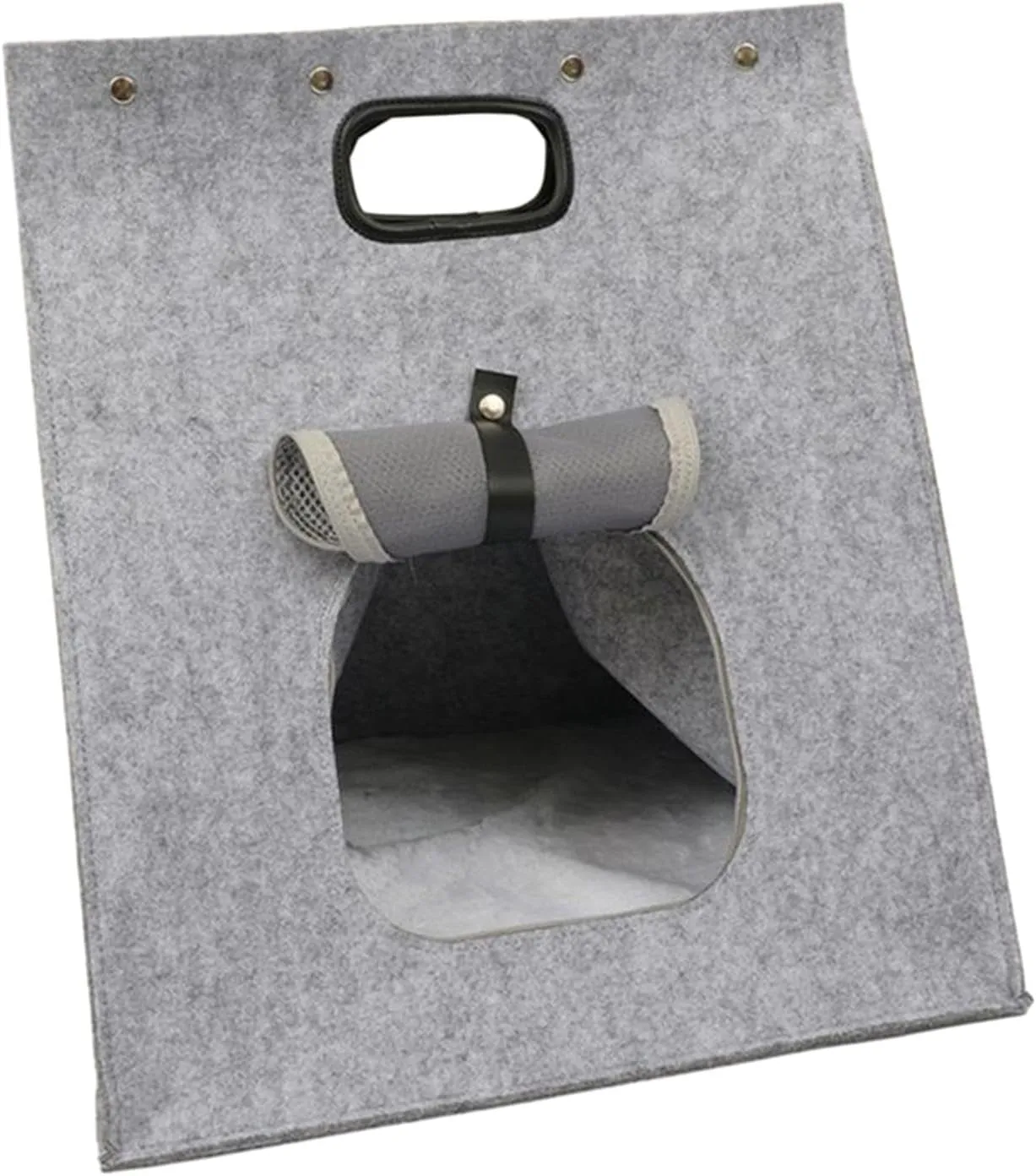 Pet Carrier Cat Travel Carrier Bag Soft Sided Felt Cloth Portable 16inx16inx19in Kennel Crate for Camping Small Dogs Walking Rabbit Outdoor