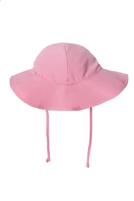 Pink Basic Round Sun Protection Hat