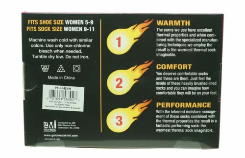 Polar Extreme Womens 2 Pair Thermal Insulated Fleece Crew Socks Black Pink Stars