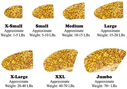 Soft Nail Caps for Cat Claws Gold/Silver Glitter Combo (Medium)
