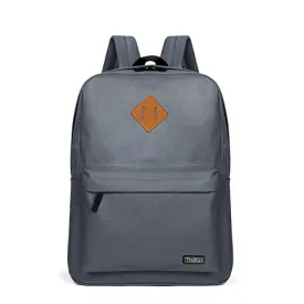 Thikin Grey Bookbag Basic Backpack Casual Light Rucksacks Outdoor Travel Bag