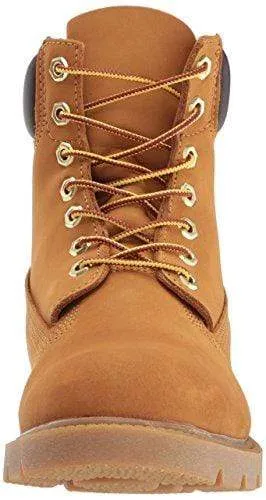 Timberland Men's 6" Basic Boot-Contrast Collar, Wheat Nubuck, 10 M US