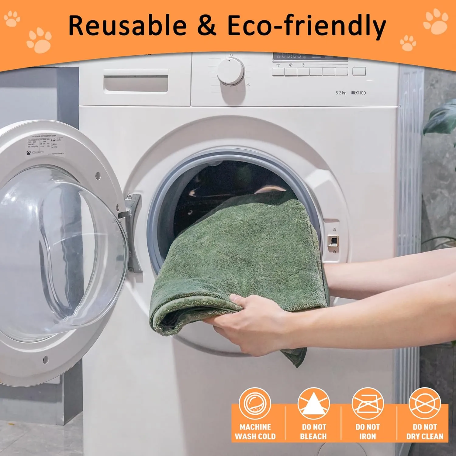Washable Pee Pads for Dogs 36'' x 48", Non-Slip Washable Pee Pads for Dogs ,Fast Absorbent Pet Whelping Pads, Waterproof Dog Playpen Mat for Incontinence, Housebreak, Crate, 3 Packs, Green
