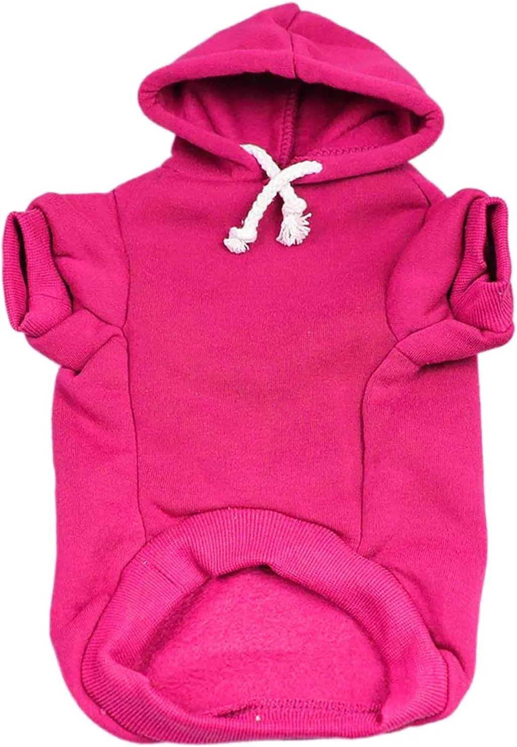 We Do Too Wedding Engagement Announcement Dog Hoodie Fleece Lined Pullover Sweatshirt with Leash Hole (Hot Pink, 4X-Large 81)