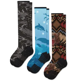 Wild Depths Compression Socks Bundle 3-Pack